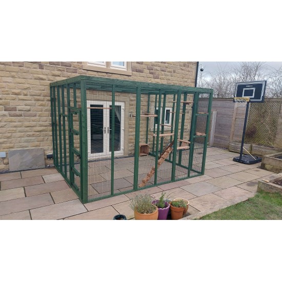 3sided lean to Catio Enclosure 275cm x 275cm 275cm x 275cm tall Painted